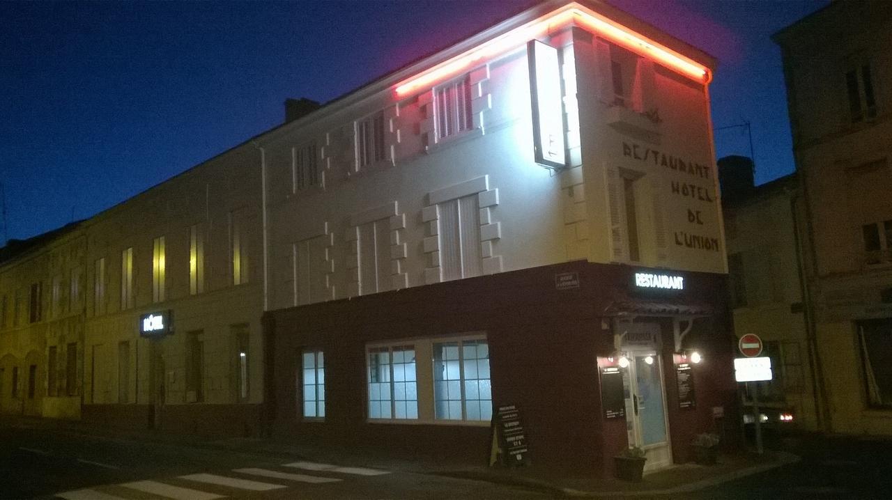 Hotel Restaurant De L'Union Mirambeau  Eksteriør billede